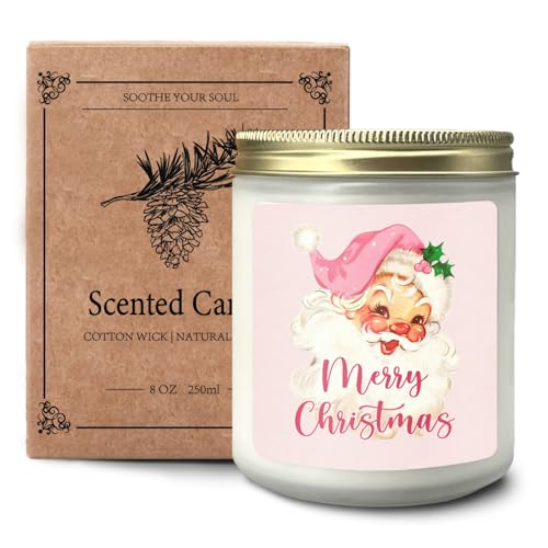 Pink Christmas Scented Candles