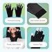 ZenToes Moisturizing Gloves for Dry Hands, Gel Infused with Jojoba Seed Oil, Olive Oil and Vitamin E, Overnight Hand Moisturizer (Large, Cotton Black)
