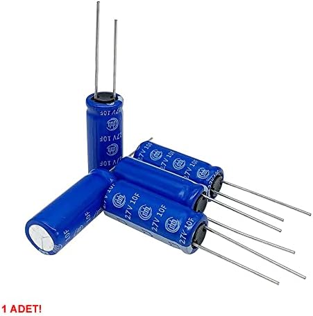 10F 2.7V Süpercap 10x25mm DIP Süper Kapasitör Enerji Depolama Güneş Rüzgar Akü Batarya Güç Kaynağı - Görsel 6