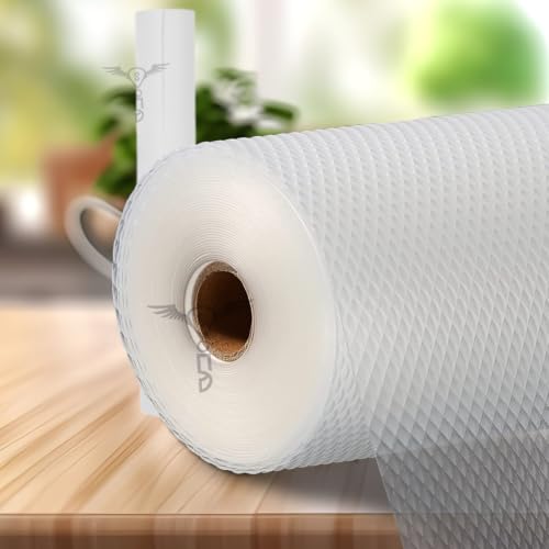 Image of SITTELLA (45cm x 10m) Food-Grade Anti-Slip Washable Kitchen Drawer & Shelf Liner | Multipurpose Waterproof Fridge, Table & Cabinet Mat | Non-Toxic, Cuttable & Reusable(White)