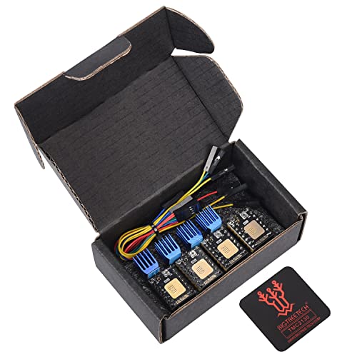 BIQU Ultra-Silence TMC2130 V3.0 SPI Schrittmotortreiber mit Kühlkörper für SKR 3 SKR 3 EZ SKR 2 SKR V1.4 Turbo SKR Pro V1.2 SKR V1.3 L Rampen 1.6/1.5 Control Board (4 Stück/Set)
