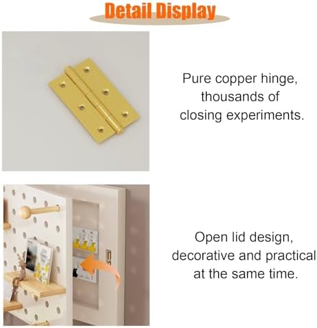 Light Coffee Meter Box Cover - Decorative Electrical Panel & Fuse Cabinet, Vertical Circuit Breaker Box Protector, Home Decor, No Punching, 19.7x23.6in/50x60cm