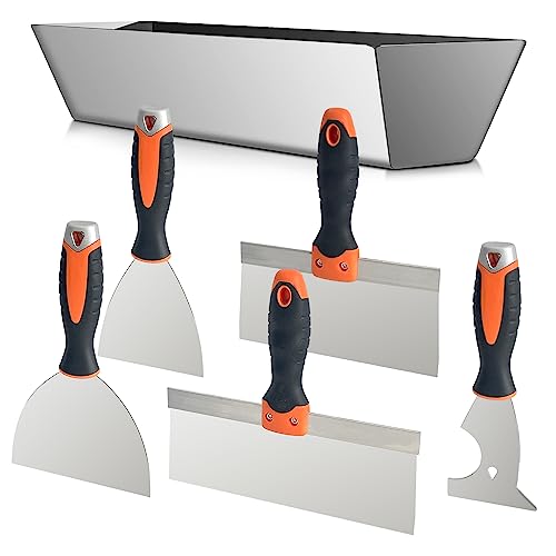 Drywall Hand Tool Kit with 5 Putty Knives