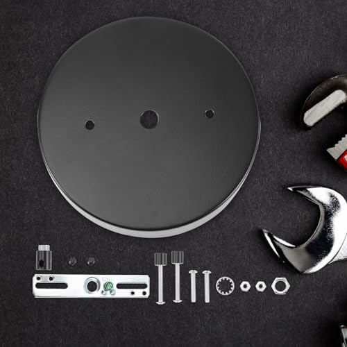Kit dosel de techo negro práctico con placa transversal metálica 6