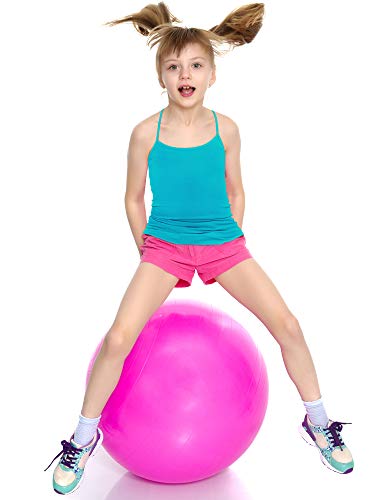 image for Boao 3 Pieces Girls Dance Tank Top Sleeveless Racerback Camisole Under