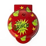 Uncanny Brands Dr. Seuss Grinch Mini Waffle Maker - Small Kitchen Appliance
