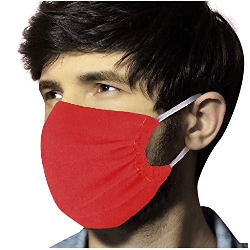 Preisvergleich Produktbild TTWOMEN Multifunktionstuch Outdoortuch Nahtloses Halstuch Nachhaltiges Erwachsene Schlauchtuch Schal Kopftuch Baumwolltuch Atmungsaktiv Waschbar Stirnband (Rot, Einheitsgröße)