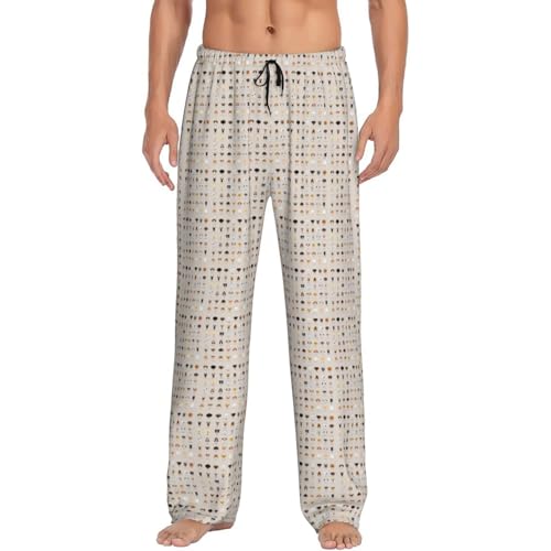 Pantalon de pyjama homme respirant et souple avec motif chien anti-transpiration