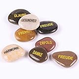 ✿ 100% ZUFRIEDENHEIT GARANTIERT : Glück ist Liebe, nichts anderes. Wer lieben kann, ist glücklich. Kundenzufriedenheit hat für uns höchste Priorität! Wir sind so sicher, dass Sie Ihre natürlichen Flusssteine lieben werden, dass es mit einer 100% Geld-zurück-Garantie unterstützt wird. Überprüfen Sie vor dem Kauf unseren Verkäufernamen 