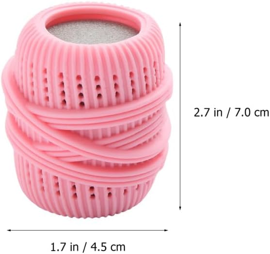 Garneck 3pcs Random TPE Sponge Laundry for Washing Machine Debris Collector Prevent Knots Household Cleaning Supplies