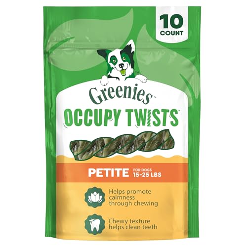 Greenies Occupy Twists Petite Breed Dog Treats, Chicken Flavor, 10 Count