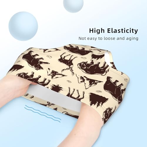 Vintage Deer Bear Moose Girls' Underwear Soft Cotton Little Girls Panties Comfort Briefs4