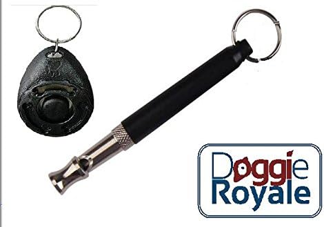 Doggie Royale (Red) Ultimate Dog Training Kit Dog Clicker and Ultrasonic Dog Whistle Combo How to Train Your Pet To Stop Barking