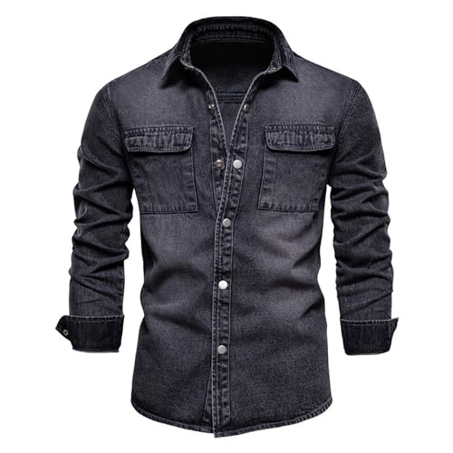 Veste en jean homme style décontracté pour sorties urbaines