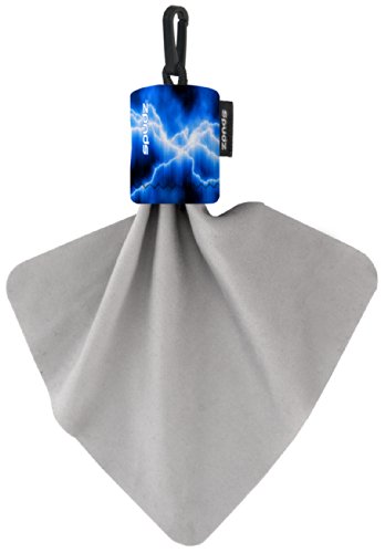 Alpine Innovations SPFD01-G4 Spudz Classic Microfiber Cloth and Screen Cleaner, Blue Lightning