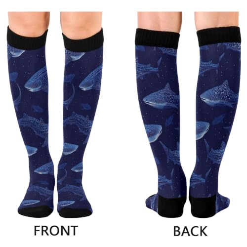 Image of Fisyme Socks for Women Men Warm Comfort Athletic Crew Running Hiking Cycling Compression Socks