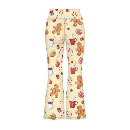Image of Girls Flare Leggings Cute Bell Bottoms for Teen Girls Wide Leg Sweatpants for 5-14 T