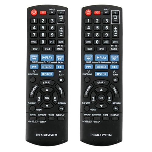 Hlxnyami 2X Control Remoto de Repuesto para Cine en Casa N2QAYB000623 SC-PT760 SA-PT940 Fernbedienung