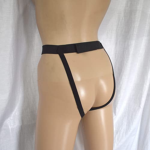 Slip strap-on avec gode anal homme pour double pénétration