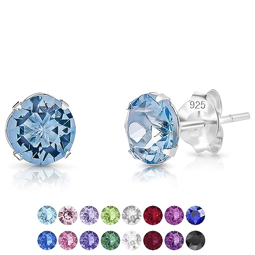 DTPsilver - Bleu - Boucle d'oreille - Boucles d'oreilles Femme - Bijoux Bleu - Aigue Marine