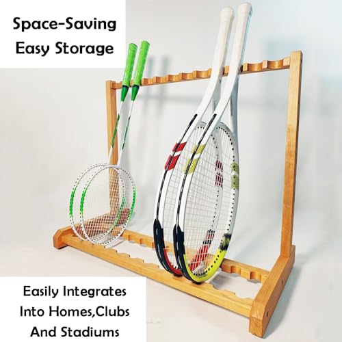 Support de raquette de badminton vertical et rangement de tennis