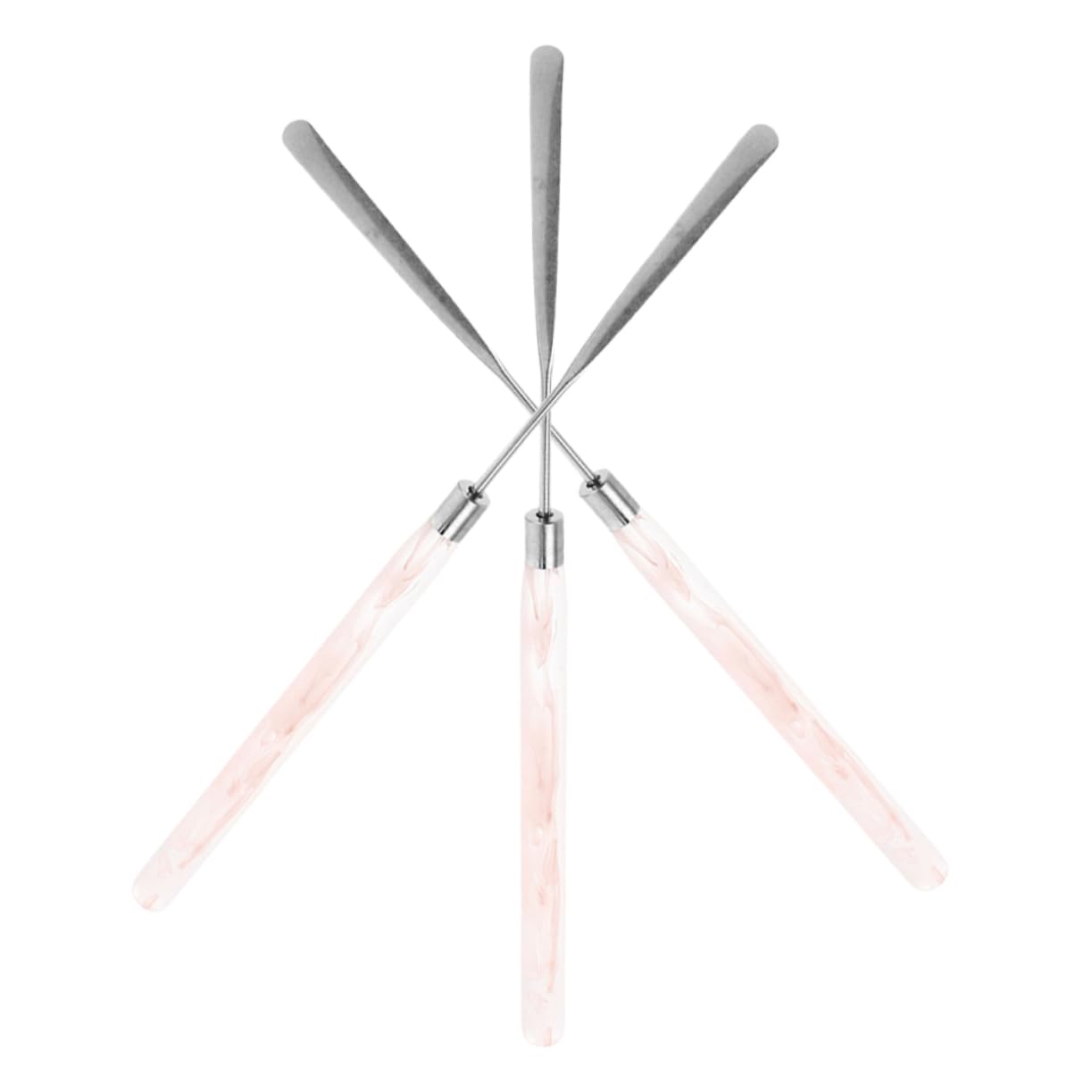 3pcs Pigment Blending Stick Makeup Metal Spatula Tool Set