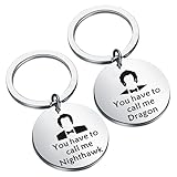 FAADBK Step Brothers Inspired Gift Best Friends Keychain You have to call me Nighthawk/Dragon (Nighthawk/Dragon)