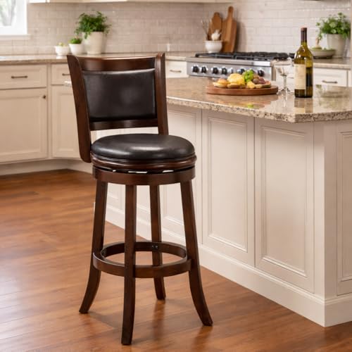 Boraam Augusta Swivel Bar Stool - Espresso by Boraam - Used condition - US$90.54