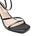 DREAM PAIRS Women’s High Stilettos Heels Open Toe Square Sandals Ankle Strap Pumps Sexy Comfort Strappy Dress Shoes Party Wedding Heeled Sandals,Size 8.5,Black-Pu,DWUMHS2563