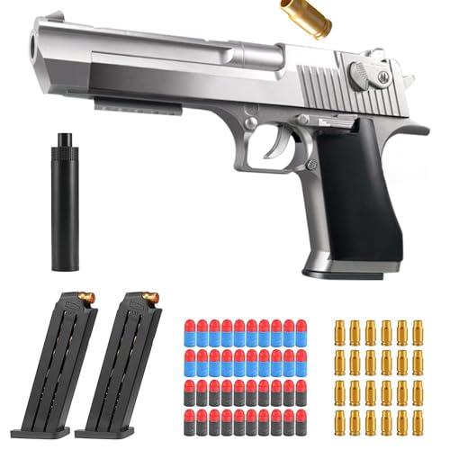 Pistolet Jouet avec Balles Souples,EVA Mousse Jouet Blaster,Pistolet à Balle Molle,Blasters en Mousse,l'entraînement en Sécurité ou au Jeu,pour 14 +