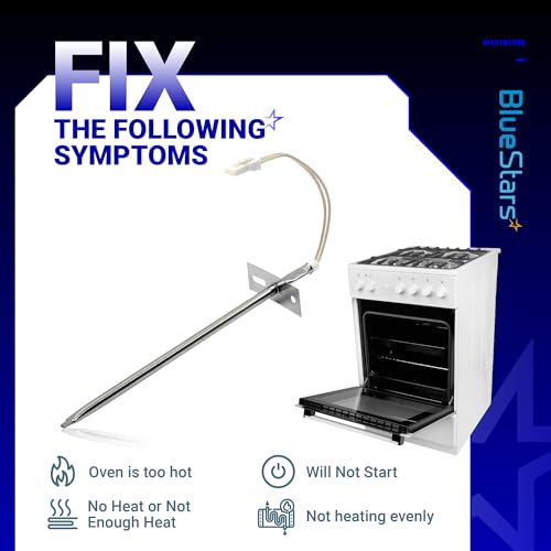 image for BlueStars WPW10181986 W10181986 Range Oven Sensor Probe Part - Compati
