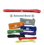 Assisted Pull-Up Bands, Resistance Band (Single unit) Pull-Up Assist Bands, Resistance Bands Heavy, Elastic Bands Gym, Training Bands #1 Red (XS) 15-25 lbs.1/2