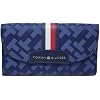 Tommy Hilfiger Women's Navy Blue Logo Checkbook Wallet Clutch Bag