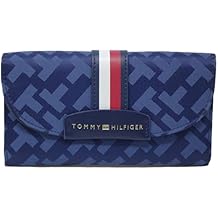 Tommy Hilfiger Womens Navy Blue Logo Checkbook Wallet Clutch Bag