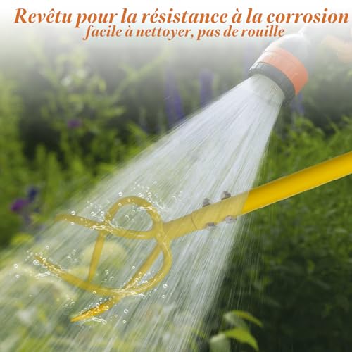 BARAYSTUS Cultivateur de Jardin Avec Manche - Griffe de Sol Manuelle et Désherbage - Twist Tiller Garden Claw – vue 4