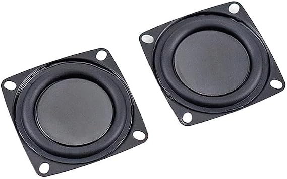 2 Pack 4 Inch Woofer Vibrating Membrane Iron Rubber Vibration Diaphragm Plate Replacement Passive Radiator Film for Bass Speaker Subwoofer Loudspeaker Audio DIY Repair