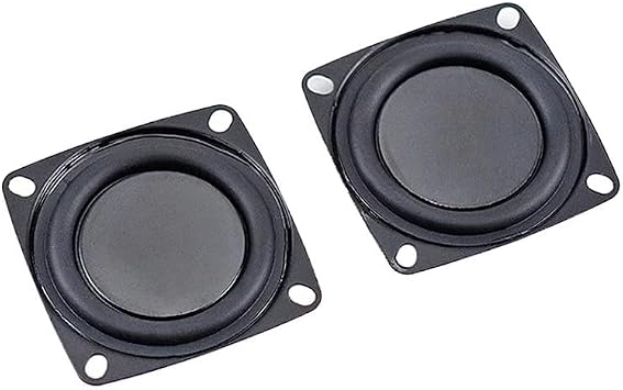 2 Pack 4 Inch Woofer Vibrating Membrane Iron Rubber Vibration Diaphragm Plate Replacement Passive Radiator Film for Bass Speaker Subwoofer Loudspeaker Audio DIY Repair