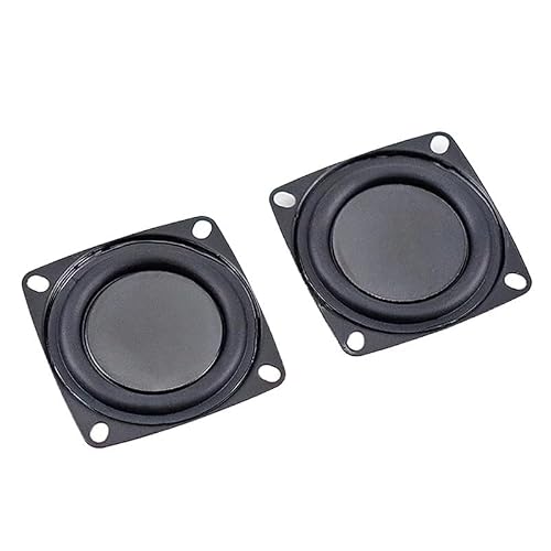 CCeCCe 2 Pack 4 Inch Woofer Vibrating Membrane Iron Rubber Vibration Diaphragm Plate Replacement Passive Radiator Film for Bass Speaker Subwoofer Loudspeaker Audio DIY Repair