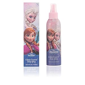 Frozen body spray, verfrissende body mist met geur voor meisjes in fles met ijskoningin-motief, geurnoten: fris, fruitig…