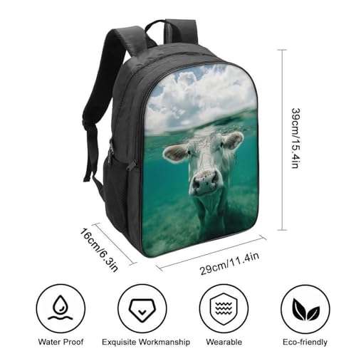 Mochila escolar de vaca impermeable de 40cm para estudiantes 2