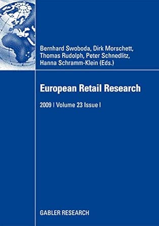 European Retail Research: 2009 | Volume 23 Issue I 2009th Edition book cover