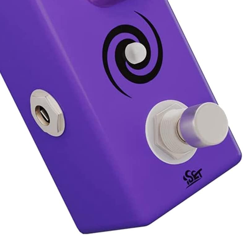 ISET Analog Galaxy Flanger Pedal for Electric Guitar Bass True Bypass - (Color: Purple)
