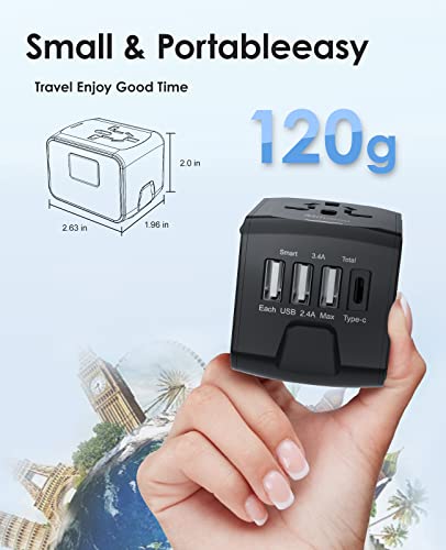image for Universal Travel Adapter, Miluoou International Power Adapter, Worldwi