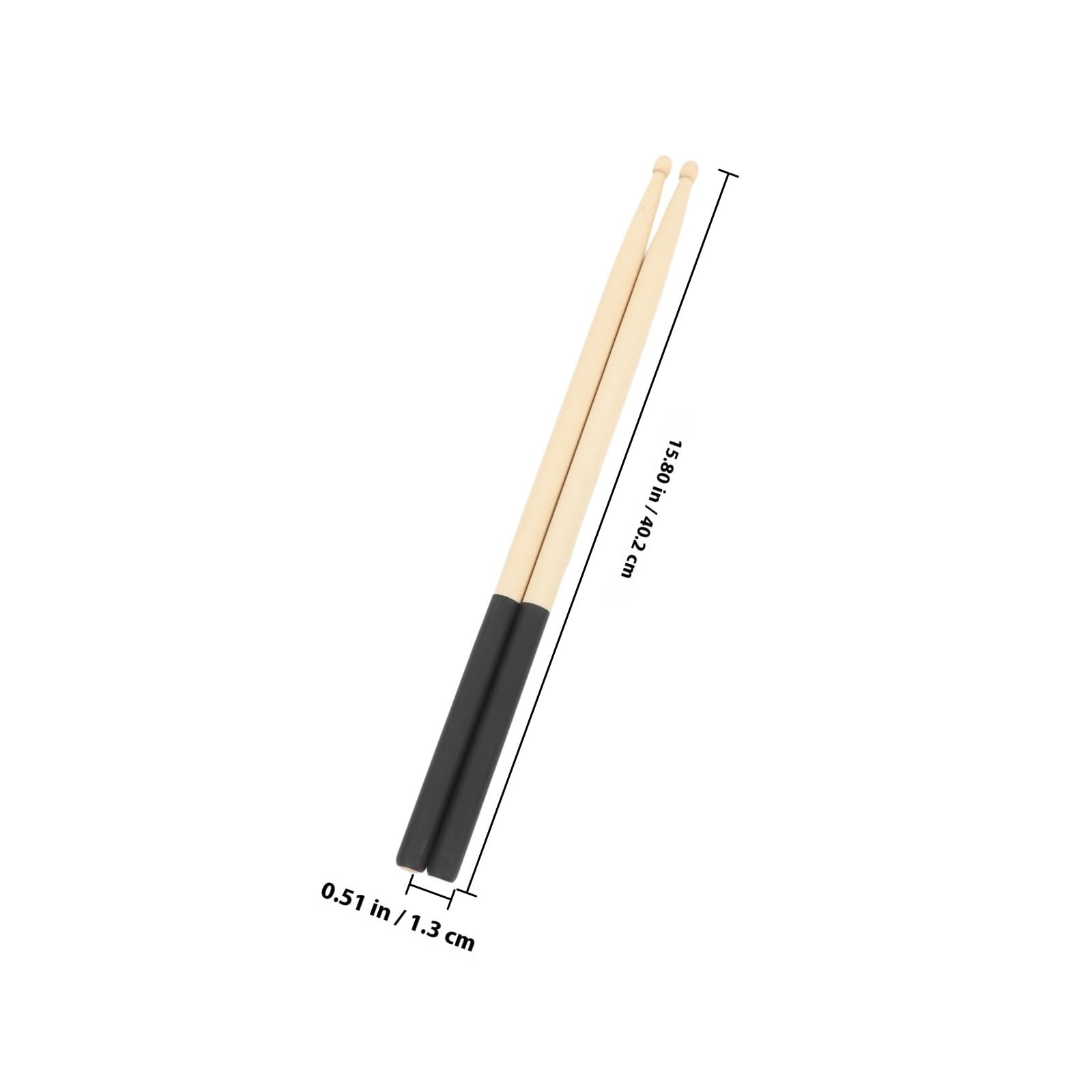 ERINGOGO 6 Pares Baquetas de Madera de Arce Antideslizantes Ligero para Batería Electrónica y Acústica Colores Surtidos Duraderas y Cómodas para Adultos