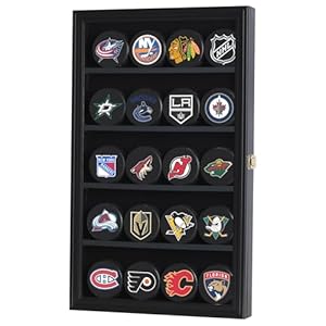 DisplayGifts 20 Hockey Puck Vitrine Schwarz