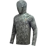 Palmyth Hunting Hoodie with Mask for Men Long Sleeve Sun Protection UV UPF 50+ Camo Fishing Shirts (Camo-1, XL)