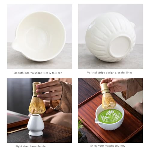 Image of TANG PIN Matcha Set - Match Bowl and Whisk, 15 OZ Matcha Whisk Set