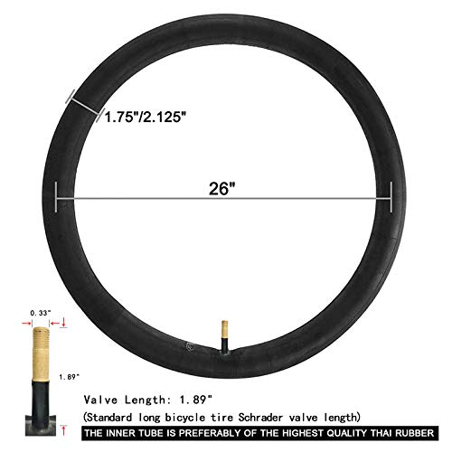 image for 26 Inch Bike Tube Bike Inner Tube Bike Tube Bike Tire Tube 26x1.75/26x