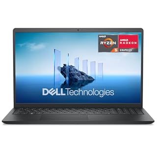 Dell 15 Laptop DC15255 15,6" FHD (1920 x 1080) 120Hz, AMD Ryzen 5 7520U, Grafica Radeon 610M, 8GB LPDDR5 RAM, 512GB SSD, Windows 11 Home, Tastiera Retroilluminata QWERTY – Nero Carbonio