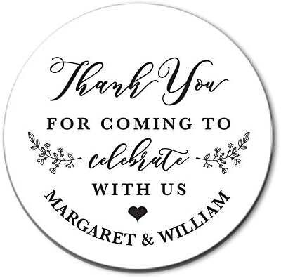 Wedding Thank You Stickers, Favor Stickers, Custom Thank You Labels, Personalized Thank You Stickers, Welcome Bag Sticker, F9:15